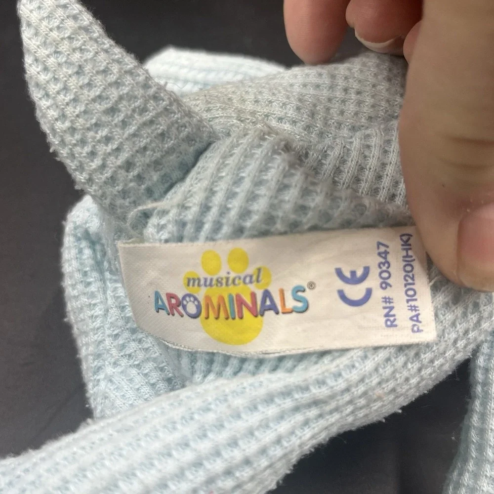 Rare Vintage Arominals Blue Puppy Dog‎ Thermal Waffle 10